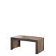 Table basse 120 cm MILA style industriel