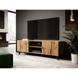 Ensemble meuble TV et vitrine en bois Rebel 300 x 180 cm - ASM