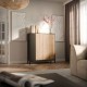Commode MERCIA 100 cm – Élégance Moderne et Praticité couleur bois et noir
