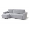 Canapé d'angle convertible PIANI en tissu anti tâche